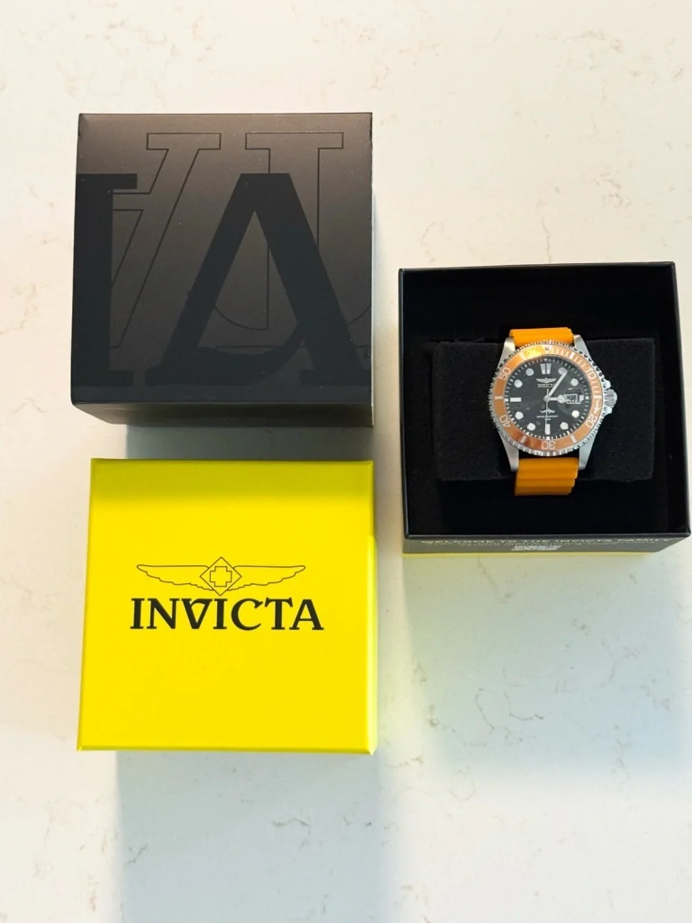 New Invicta Vibrant Orange Pro Diver Watch